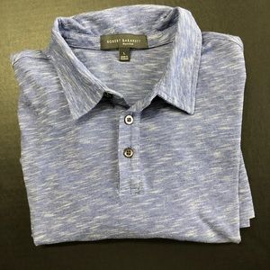 SOFT Light BLUE Polo Shirt M Short Sleeve Cotton B
